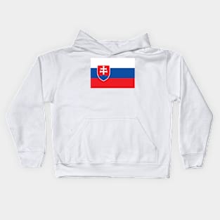 Slovakia flag Kids Hoodie